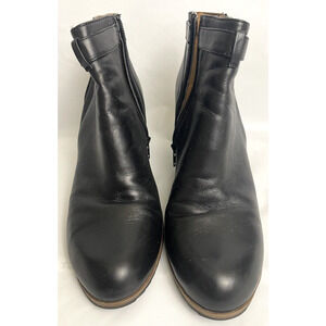 Susina Boot Sz 9 M Short Boots Black Leather Women 58665